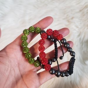 Set of 2 Shambala Bracelets!